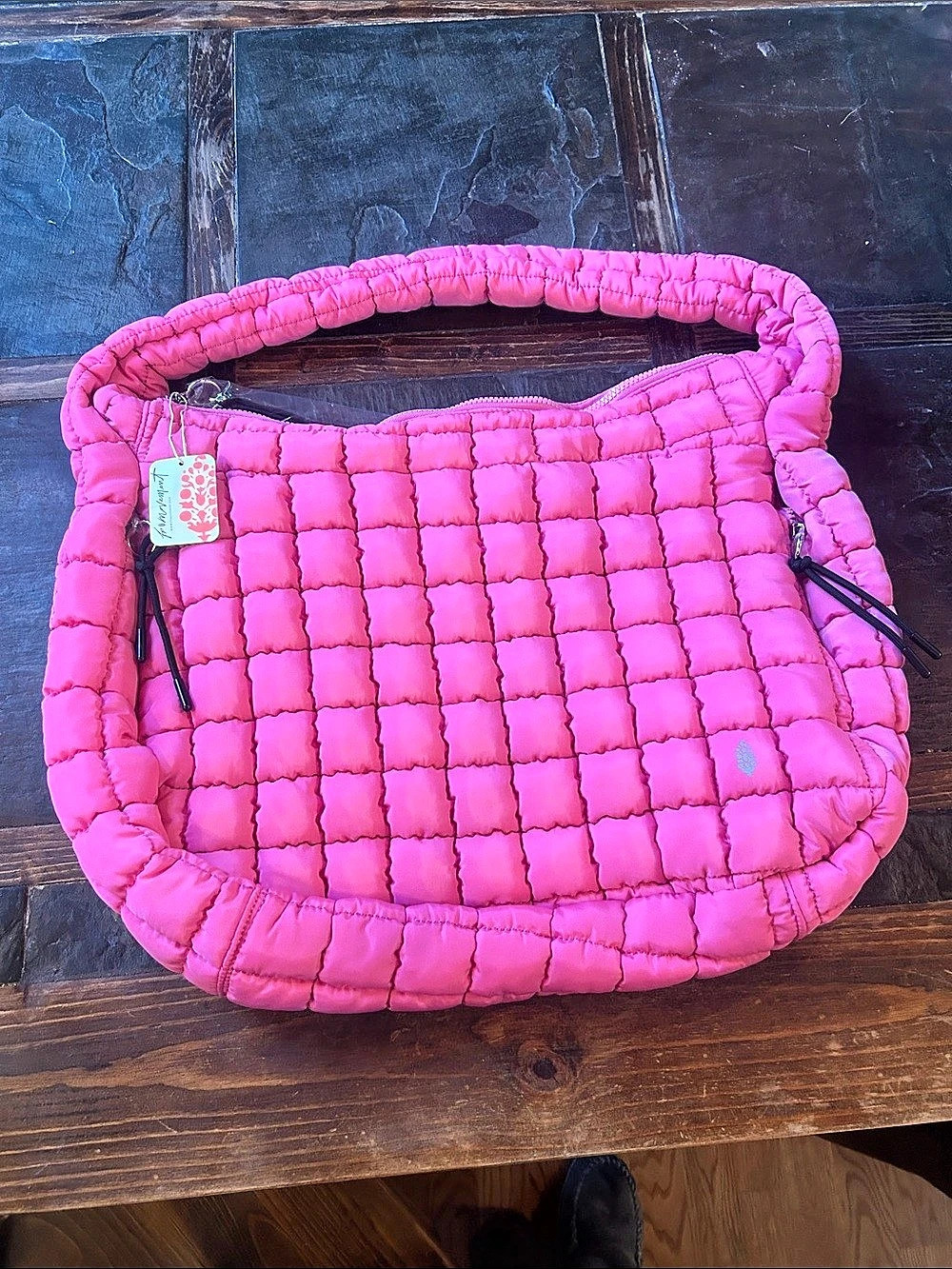 Free people quilted carryall bag NWT